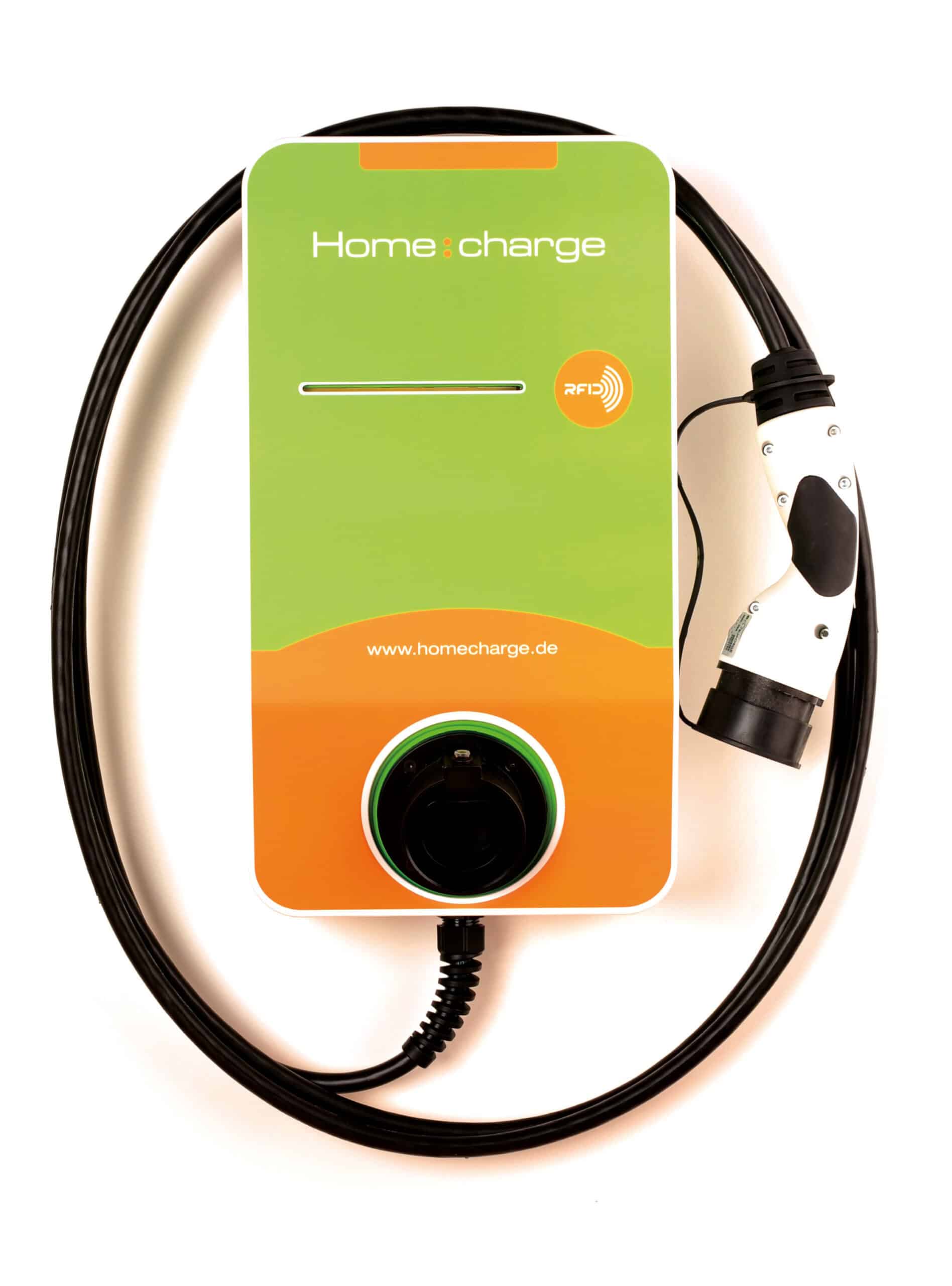 Ladebox mit Ladekabel von vorne